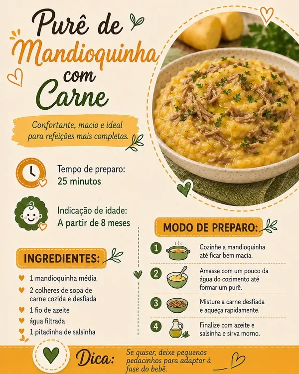 Folha de receita do Cardápio Bebê Comilão