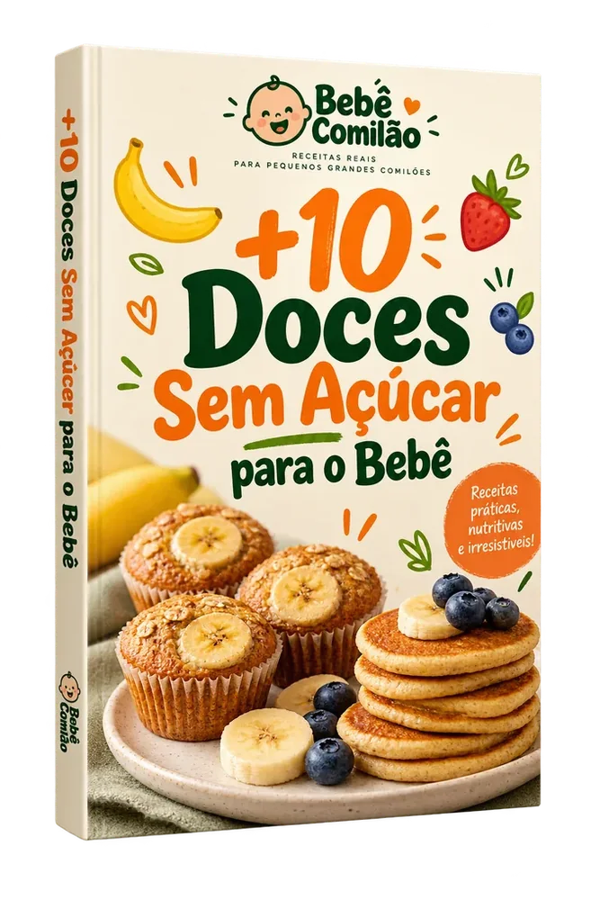 Capa de +10 Doces Sem Açúcar para o Bebê