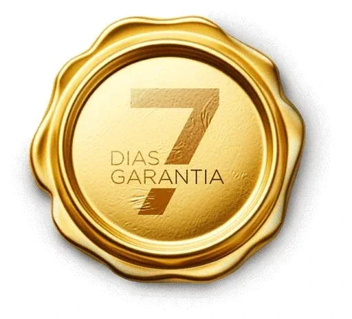Selo dourado de 7 dias de garantia