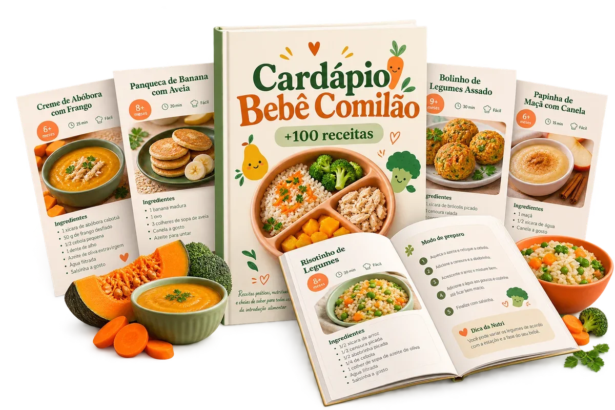 Kit completo Cardápio Bebê Comilão